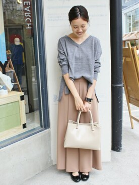 「SLOBE IENA」｜Sallyさん（レディース・162cm）の秋コーディネート