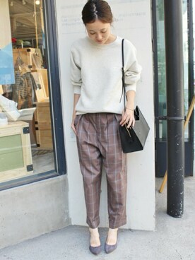 「SLOBE IENA」｜Sallyさん（レディース・162cm）の秋コーディネート