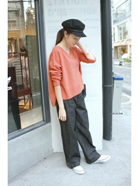 「SLOBE IENA」｜Sallyさん（レディース・162cm）の秋コーディネート