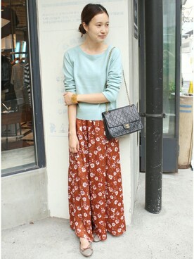 「SLOBE IENA」｜Sallyさん（レディース・162cm）の秋コーディネート