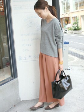 「SLOBE IENA」｜Sallyさん（レディース・162cm）の秋コーディネート