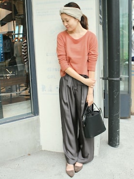 「SLOBE IENA」｜Sallyさん（レディース・162cm）の秋コーディネート