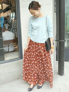 「SLOBE IENA」｜Sallyさん（レディース・162cm）の秋コーディネート