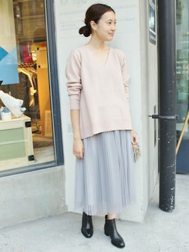 「SLOBE IENA」｜Sallyさん（レディース・162cm）の秋コーディネート