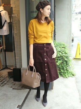 「SLOBE IENA」｜Sallyさん（レディース・162cm）の秋コーディネート