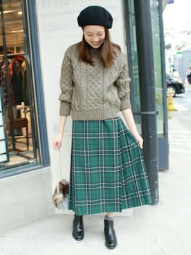 「SLOBE IENA」｜Sallyさん（レディース・162cm）の秋コーディネート