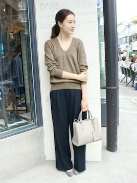 「SLOBE IENA」｜Sallyさん（レディース・162cm）の秋コーディネート