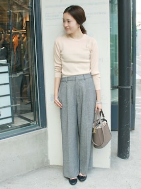 「SLOBE IENA」｜Sallyさん（レディース・162cm）の秋コーディネート