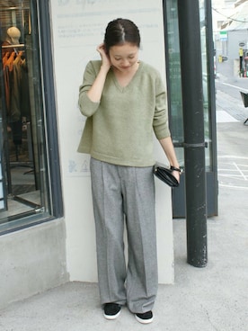 「SLOBE IENA」｜Sallyさん（レディース・162cm）の秋コーディネート