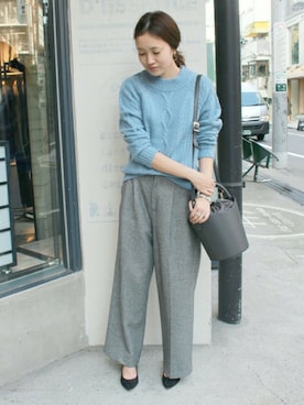 「SLOBE IENA」｜Sallyさん（レディース・162cm）の秋コーディネート