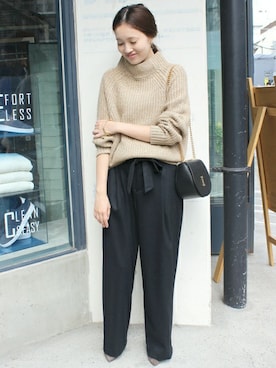 「SLOBE IENA」｜Sallyさん（レディース・162cm）の秋コーディネート