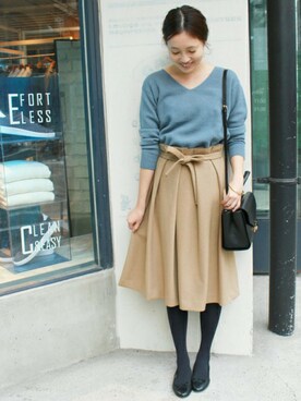 「SLOBE IENA」｜Sallyさん（レディース・162cm）の秋コーディネート