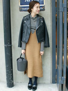 「SLOBE IENA」｜Sallyさん（レディース・162cm）の秋コーディネート