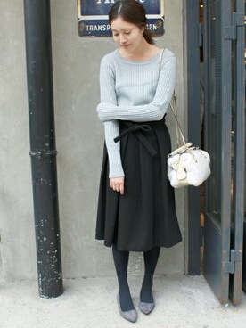 「SLOBE IENA」｜Sallyさん（レディース・162cm）の秋コーディネート