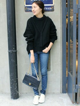 「SLOBE IENA」｜Sallyさん（レディース・162cm）の秋コーディネート