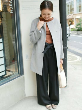 「SLOBE IENA」｜Sallyさん（レディース・162cm）の秋コーディネート