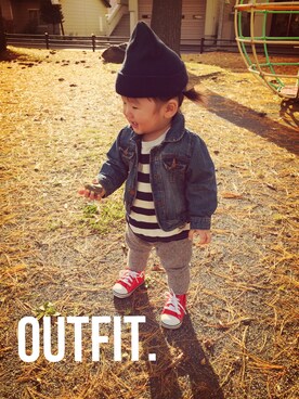 shioooneさん（キッズ・80cm）の秋コーディネート