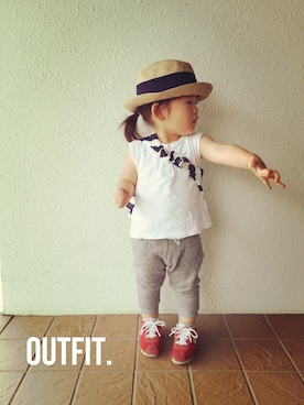 shioooneさん（キッズ・80cm）の夏コーディネート