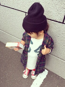 shioooneさん（キッズ・90cm）の秋コーディネート