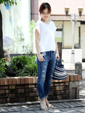 Mizuki＊さん（レディース・160cm）の夏コーディネート