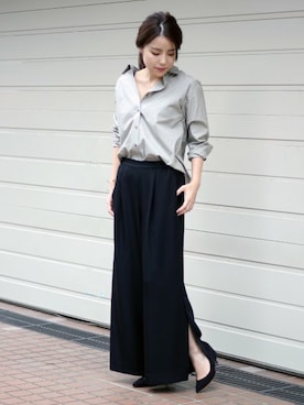 「Spick & Span（スピックアンドスパン）のアイテム（パンツ）」を使った、Mizuki＊さん（レディース・160cm）の秋コーディネート