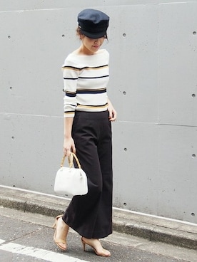 「Spick & Span（スピックアンドスパン）のアイテム（ハンチング/ベレー帽）」を使った、Mizuki＊さん（レディース・160cm）の冬コーディネート