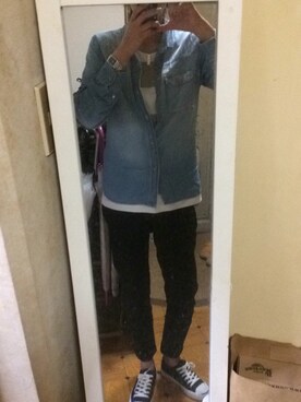 「CONVERSE（コンバース）のCONVERSE コンバース ジャック パーセル / JACK PURCEL（スニーカー）」を使った、とも616さん（メンズ・174cm）の春コーディネート