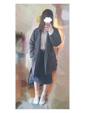 「mixxmixのアイテム（ジャケット/アウター）」を使った、龍夜さん（レディース・159cm）の冬コーディネート