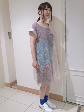 「AS KNOW AS」｜「アイテム（ワンピース/ドレス）」を使った、KATAさん（レディース・152cm）の春コーディネート