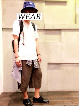 「TROY（トロイ）のアイテム」を使った、Taiyouさん（メンズ・170cm）の夏コーディネート