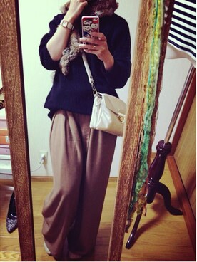 「URBAN RESEARCH（アーバンリサーチ）のUR タートルネックルーズニットワンピース（ワンピース）」を使った、eriiさん（レディース・162cm）の春コーディネート