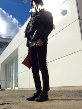 「COMME CA MEN（コムサメン）のアイテム（ブルゾン）」を使った、籠屋さん（メンズ・170cm）の秋コーディネート