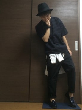 「アイテム（バングル/リストバンド）」を使った、ぐろすけさん（メンズ・168cm・20代）の夏コーディネート