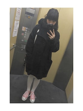 「i（アイ）のアイテム（ジャケット/アウター）」を使った、harukaさん（レディース・157cm）の冬コーディネート