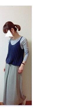 「リブ　」｜「アイテム（腕時計）」を使った、yさん（レディース・153cm）の夏コーディネート