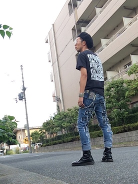 「DISCOVERED（ディスカバード）のアイテム（キャスケット）」を使った、bayashiさん（メンズ・171cm）の夏コーディネート