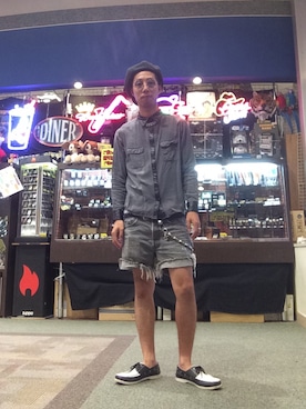「DISCOVERED（ディスカバード）のアイテム（キャスケット）」を使った、bayashiさん（メンズ・171cm）の秋コーディネート