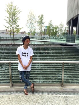 「DISCOVERED（ディスカバード）のアイテム（キャスケット）」を使った、bayashiさん（メンズ・171cm）の秋コーディネート