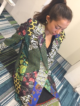 「Desigual（デシグアル）のアイテム（その他アウター）」を使った、Christina さん（レディース・161cm）の秋コーディネート