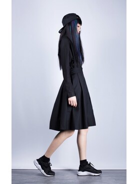 「UNDEFEATED （アンディフィーテッド）のアイテム（キャップ）」を使った、山葉澪さん（レディース・160cm）の春コーディネート