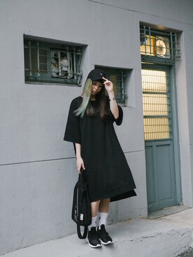 「REMIX（リミックス）のアイテム」を使った、山葉澪さん（レディース・160cm）の春コーディネート