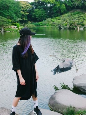 「zakka w（zakka w）のアイテム」を使った、山葉澪さん（レディース・160cm）の春コーディネート