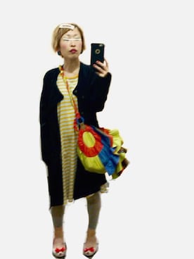 「ラメタイツ」｜たんぼさん（レディース・151cm）の夏コーディネート