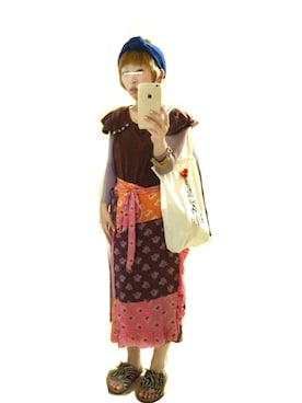 「エアリズム」｜たんぼさん（レディース・151cm）の夏コーディネート