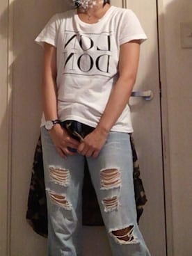 「BROWN」｜「アイテム（アクセサリー）」を使った、Sakiko#さん（レディース・158cm）の夏コーディネート