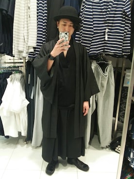 「和服」｜「アイテム（その他アウター）」を使った、hiromuckさん（メンズ・164cm）の春コーディネート
