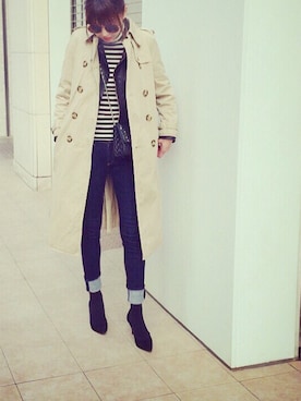「rag & bone（ラグアンドボーン）のアイテム（パンツ）」を使った、あさひさん（レディース・161cm）の冬コーディネート