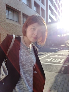 「Vivienne Westwood（ヴィヴィアンウエストウッド）の星球項鍊（ネックレス、シルバー系）」を使った、♡モモ♡さん（レディース・168cm）の春コーディネート