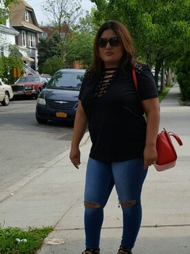 「Target（ターゲット）のアイテム（バッグ）」を使った、rockgirl44さん（レディース・160cm）の夏コーディネート