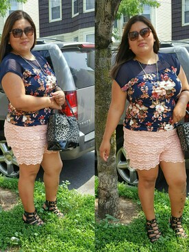 「RAINBOW（レインボー）のアイテム（トップス）」を使った、rockgirl44さん（レディース・160cm）の夏コーディネート